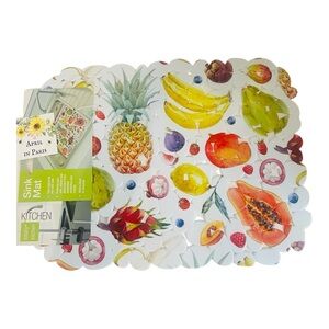 Exotic Summer Fruit Sink Mat